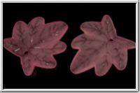 Acrylblatt "Acer", 25x24mm, rose, 2 Stk.