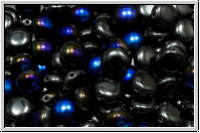 Candy-Beads�, 8mm, black, op., half azuro, 25 Stk.