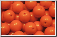 b�hm. Glasperle, rund, 8mm, orange, op., 10 Stk.