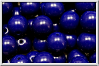 b�hm. Glasperle, rund, 8mm, blue, dk., op., 10 Stk.