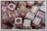 SB-04-0142fr, MIYUKI Squares, 4mm, amethyst, trans., matte, AB, 15g
