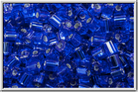 TH-11-0028, TOHO Hexagon, 11/0, cobalt, trans., silver-ld., 10g
