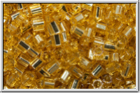 TH-11-0022, TOHO Hexagon, 11/0, topaz, lt., trans., silver-ld., 10g