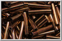 TBU-3-0222, TOHO Bugle 3", 9mm, copper, dk., met., 10g