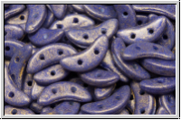 Crescent-Beads, 10x5x2,3mm, white, opal, elderberry pacifica, 25 Stk.