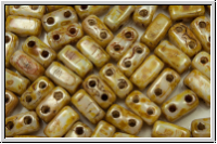Brick CzechMates, 3x6mm, white, alabaster, picasso, 25 Stk.