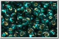 TM-03-0027bd, TOHO Magatamas, 3 mm, teal, trans., silver-ld., 10g