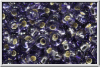TM-03-0039, TOHO Magatamas, 3 mm, tanzanite, trans., silver-ld., 10g