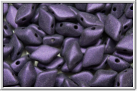 GemDUO, 5x8mm, lavender, dk., met., suede, 25 Stk.