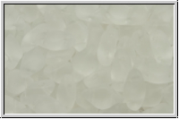 GemDUO, 5x8mm, crystal, trans., matte, 25 Stk.