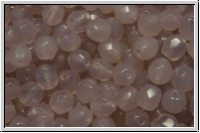 B�hm. Glasschliffperle, feuerpol., 4mm, amethyst, alabaster, 50 Stk.