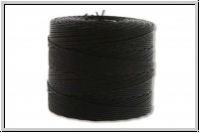 SuperLon, fine bead cord, black, 1 Spule