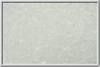 R-11-0001f, TOHO Rocailles, 11/0, crystal, trans., matte, 10g