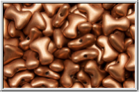 Tee-Beads, PRECIOSA, 2x8mm, copper, met., satin, 50 Stk.