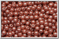 b�hm. Glasperle, rund, 3mm, white, alabaster, pearl shine mauve, 50 Stk.