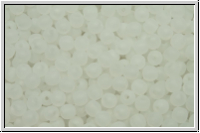 b�hm. Glasperle, rund, 3mm, white, alabaster, matte, 50 Stk.