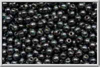 b�hm. Glasperle, rund, 3mm, amethyst gunmetal, met., 50 Stk.
