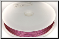 Schmuckdraht, 0,45 mm, 7 Str�nge, nylonumm., altrosa, Rolle/100 m