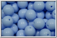 b�hm. Glasperle, rund, 8mm, sapphire, pale, op., 10 Stk.