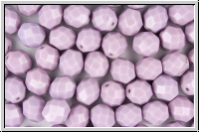 B�hm. Glasschliffperle, feuerpol., 8mm, amethyst, op., 10 Stk.