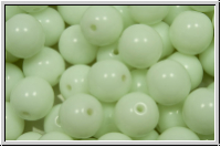 b�hm. Glasperle, rund, 8mm, green, delicate, op., 10 Stk.