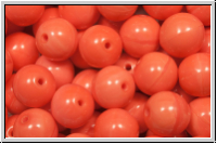 b�hm. Glasperle, rund, 8mm, salmon, op., 10 Stk.