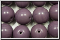 b�hm. Glasperle, rund, 12mm, lavender, dk., op., 1 Stk.