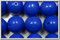 b�hm. Glasperle, rund, 12mm, sapphire, dk., op., 1 Stk.