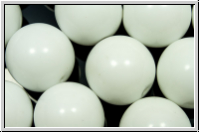 b�hm. Glasperle, rund, 14mm, white, op., 1 Stk.