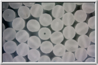 B�hm. Glasschliffperle, feuerpol., 8mm, crystal, trans., matte, 10 Stk.