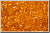 B�hm. Glasschliffperle, feuerpol., 3mm, topaz, trans., 50 Stk.