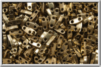 QTL-0457, MIYUKI Quarter Tila Beads, bronze, met., 5g