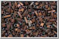 QTL-2005, MIYUKI Quarter Tila Beads, raspberry, dk., met., matte, iris., 5g