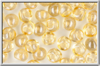 Mushroom Beads, 9mm, crystal, trans., champagne luster, 10 Stk.