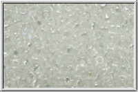 R-11-0161, TOHO Rocailles, 11/0, crystal, trans., AB, 10g