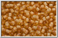 R-11-0923, TOHO Rocailles, 11/0, topaz, trans., white-ld., AB, 10g
