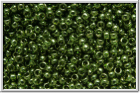 R-15-0333, TOHO Rocailles, 15/0, fern, trans., gold luster, 5g