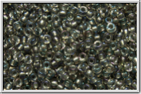 R-15-0266, TOHO Rocailles, 15/0, crystal, trans., grey met.-ld., AB, 5g