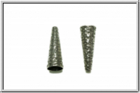 Perlenkappe (-cone) "Earth", JBB, 23x8, antiksilberfb., Messing, 2 Stk.