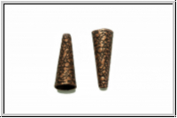 Perlenkappe (-cone) "Earth", JBB, 23x8, antikkupferfb., Messing, 2 Stk.