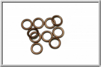 Biegeringe, rund, geschlossen, JBB, 8,3x1mm, antikkupferfb., Messing, 1 Stk.