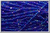 Tschech. Charlotten, 13/0, cobalt, trans., AB, Mini-Hank (ca. 12g)