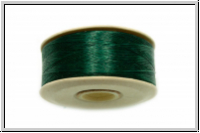 NYMO, Size0, Beading Thread, Nylon-F�delgarn, green, dk., 1 Spule