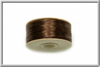 NYMO, SizeB, Beading Thread, Nylon-F�delgarn, brown, 1 Spule