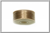NYMO, SizeB, Beading Thread, Nylon-F�delgarn, sand ash, 1 Spule
