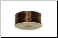 NYMO, SizeD, Beading Thread, Nylon-F�delgarn, brown, 1 Spule