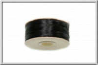 NYMO, SizeD, Beading Thread, Nylon-F�delgarn, black, 1 Spule