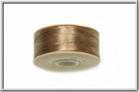 NYMO, SizeD, Beading Thread, Nylon-F�delgarn, sand ash, 1 Spule