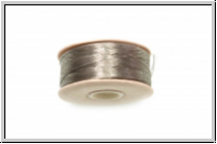 NYMO, SizeD, Beading Thread, Nylon-F�delgarn, grey, 1 Spule