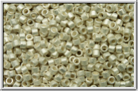 DB0551f, MIYUKI Delica, 11/0, silver, bright, met., sterling plated, matte, 1g (Kleinere Menge!)